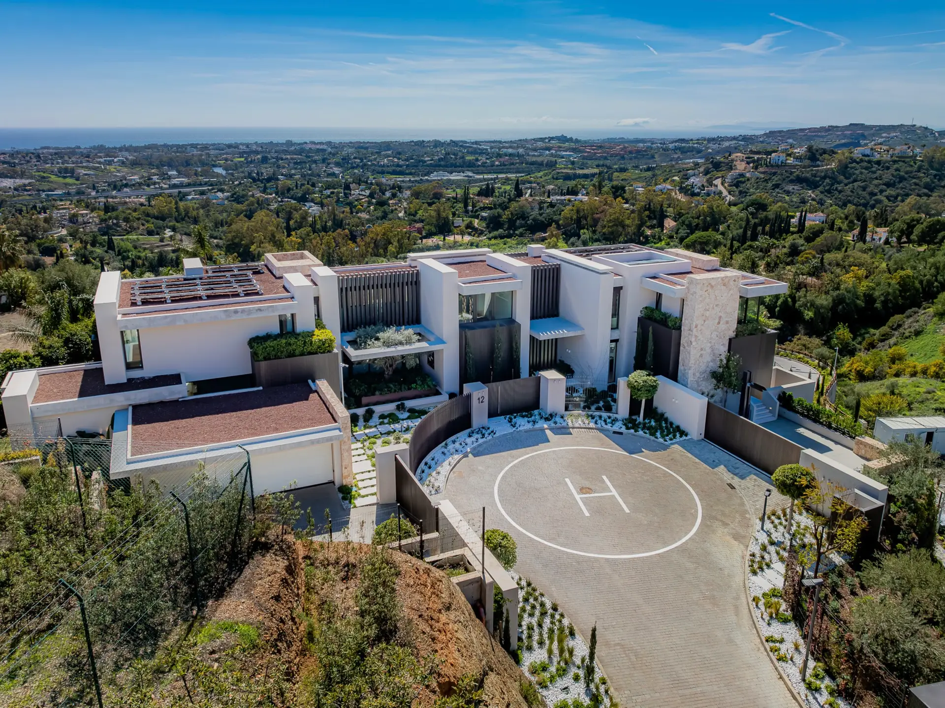 Property acquisition in Marbella — Golden Mile villa viewed from the garden